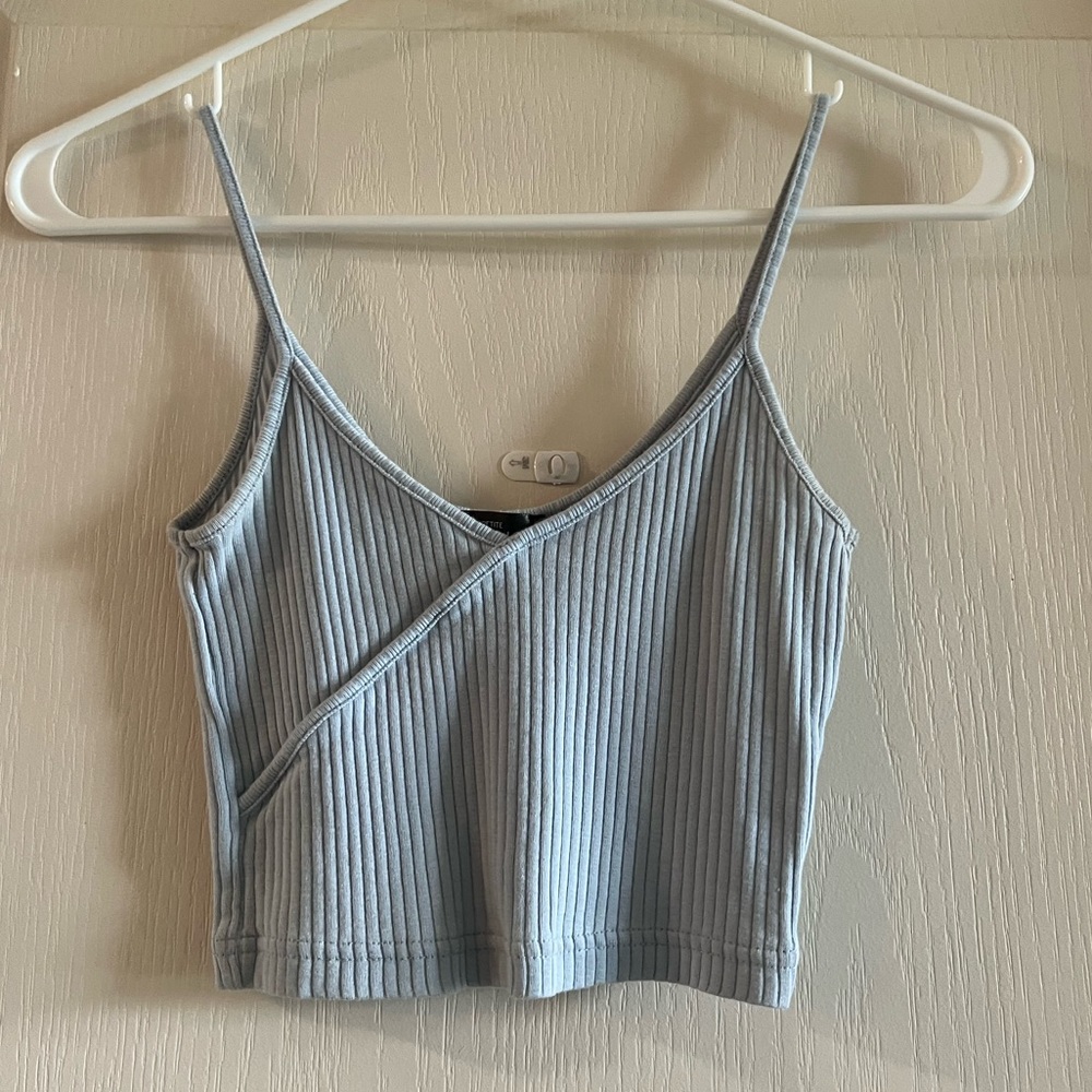 Blue Topshop crop top